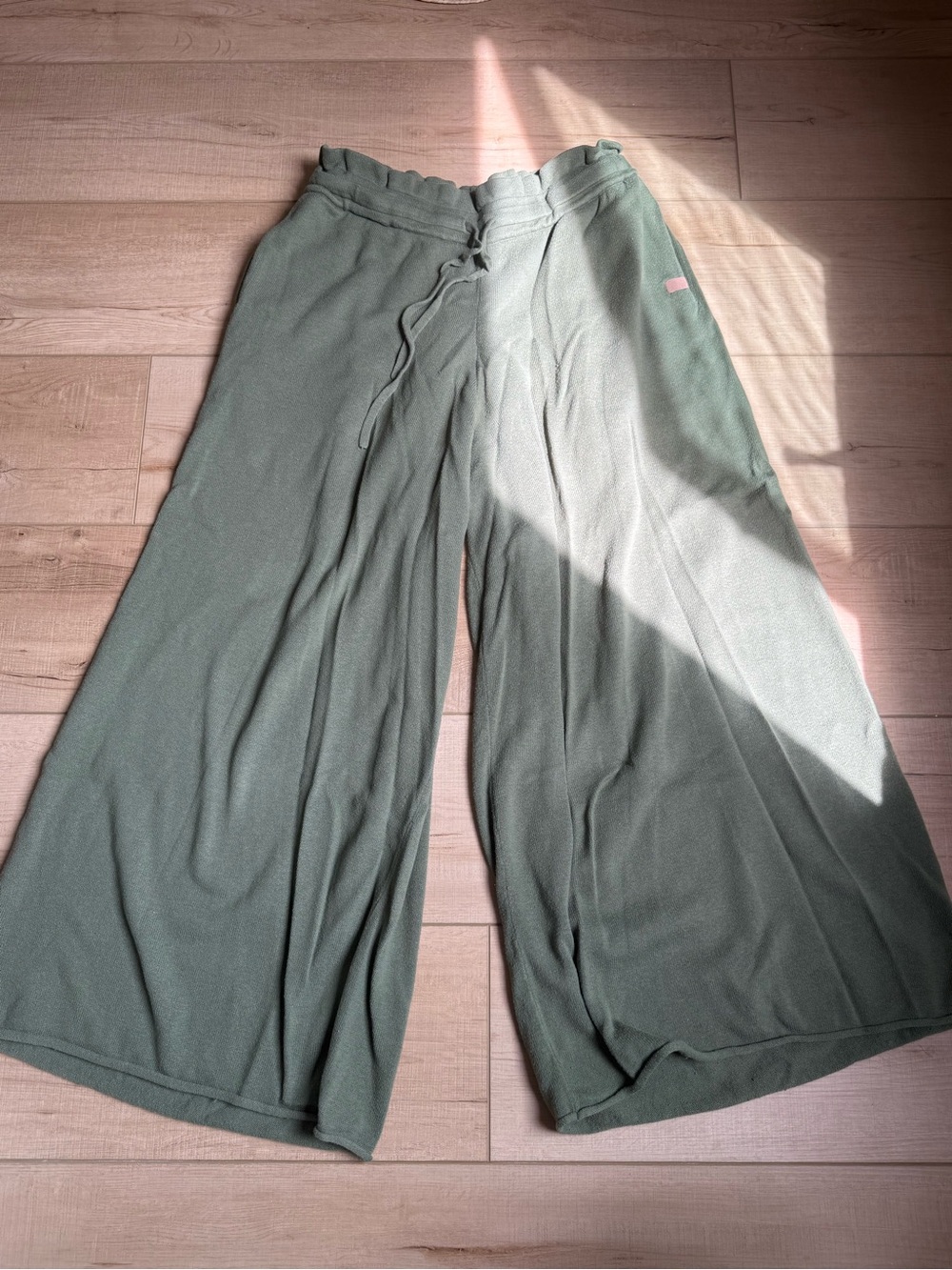 Lunya Cozy Cotton Silk Ankle Pant Humble Green Size Small